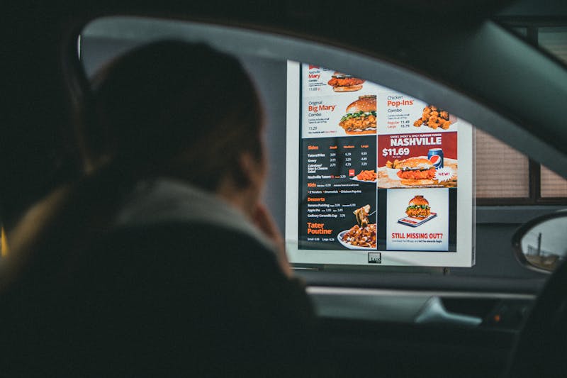 Starbird chicken order counter and front-of-house area